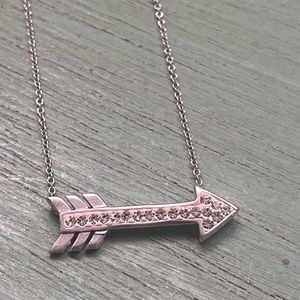 Sterling Silver Necklace with Arrow Gemstone Pendant 🏹